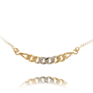 Złoty wisiorek inspirowany prostotą formy.