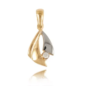 Złoty wisiorek w nowoczesnym wydaniu.