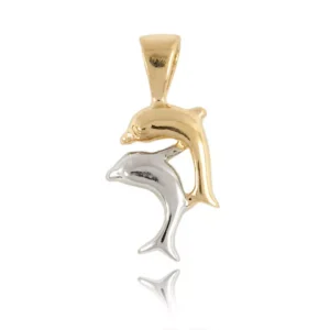 Elegancki złoty wisiorek na zamówienie.