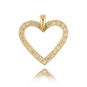 Złoty wisiorek wykonywany specjalnie na zamówienie.