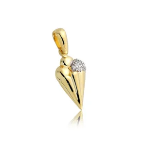 Klasyczny złoty wisiorek premium.