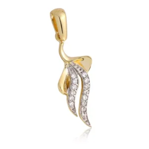 Złoty wisiorek inspirowany prostotą.