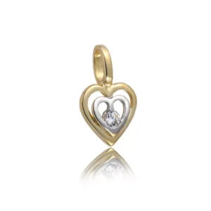 Złoty wisiorek wykonywany specjalnie na zamówienie.