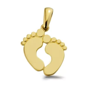 Wisiorek złoty w minimalistycznej odsłonie.