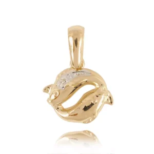 Złoty naszyjnik zodiakalny o klasycznej formie.