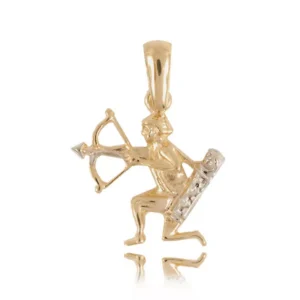 Złoty wisiorek zodiakalny na zamówienie.