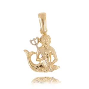 Złoty symbol zodiaku w próbie 0,333 lub 0,585.