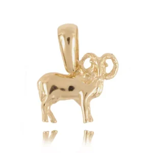 Elegancki naszyjnik ze znakiem zodiaku ze złota.