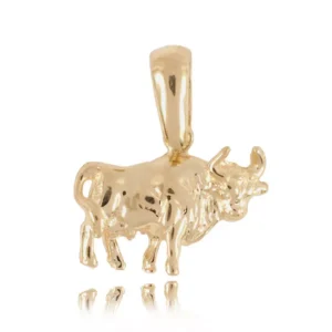 Personalizowany znak zodiaku ze złota w trzech kolorach.